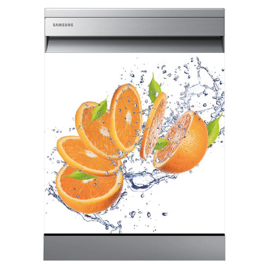 Spülmaschinenaufkleber - Orangenscheiben
