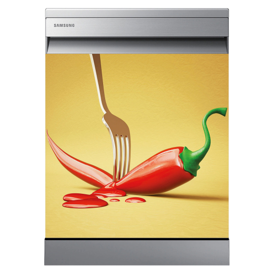 Spülmaschinenaufkleber - Paprika