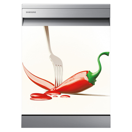 Spülmaschinenaufkleber - Paprika