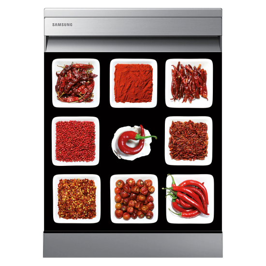 Spülmaschinenaufkleber - Paprika