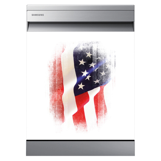 Spülmaschinenaufkleber - USA-Flagge