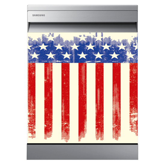 Spülmaschinenaufkleber - USA-Flagge