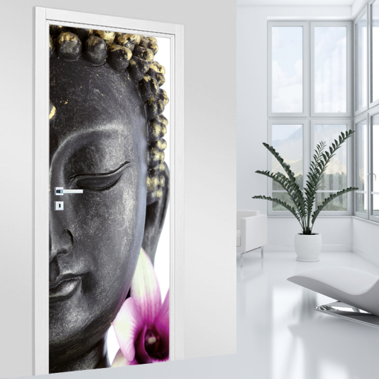 Türaufkleber - Buddha Zoom