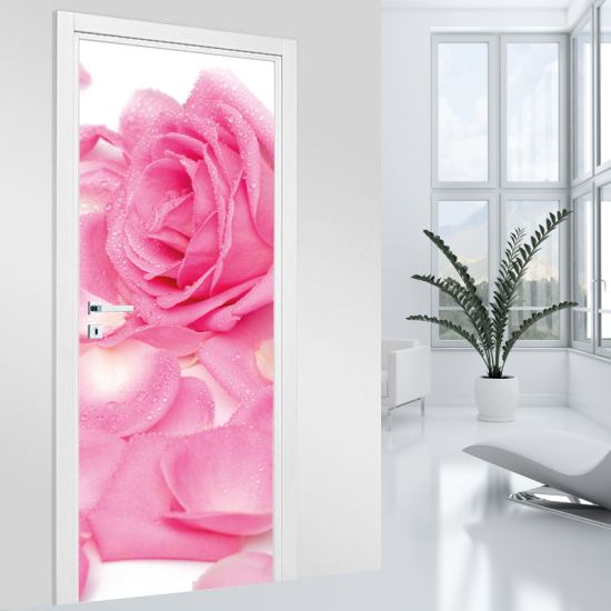 Türaufkleber - Rose Zoom