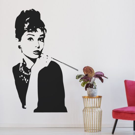 Wandtattoo - Audrey Hepburn