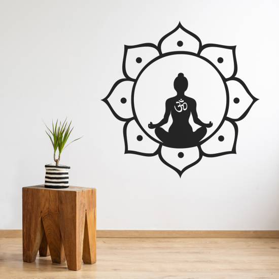 Wandtattoo - Buddha OM