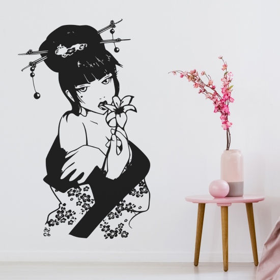 Wandtattoo - Geisha