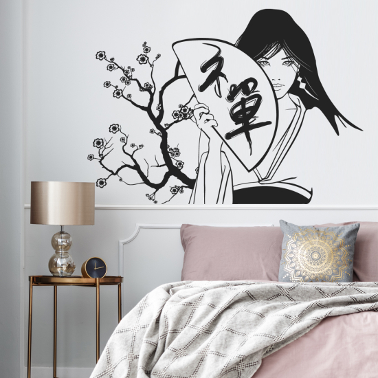 Wandtattoo - Geisha