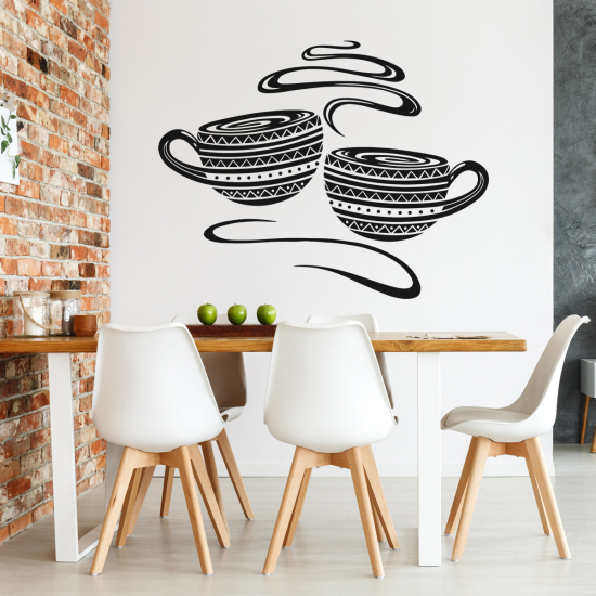 Wandtattoo - Kaffeetassen