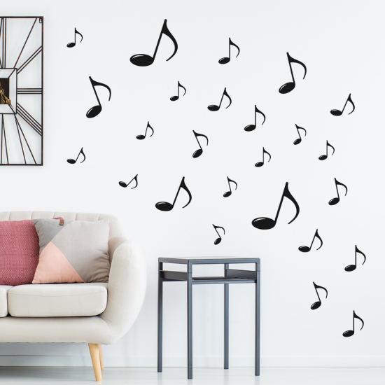 Wandtattoo - Kit 25 Musiknoten