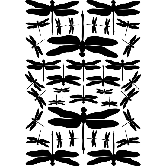Wandtattoo - Kit 34 Libellen