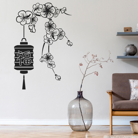 Wandtattoo - Lampion Sakura