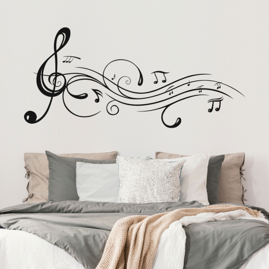 Wandtattoo - Musiknoten