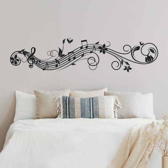 Wandtattoo - Musiknoten