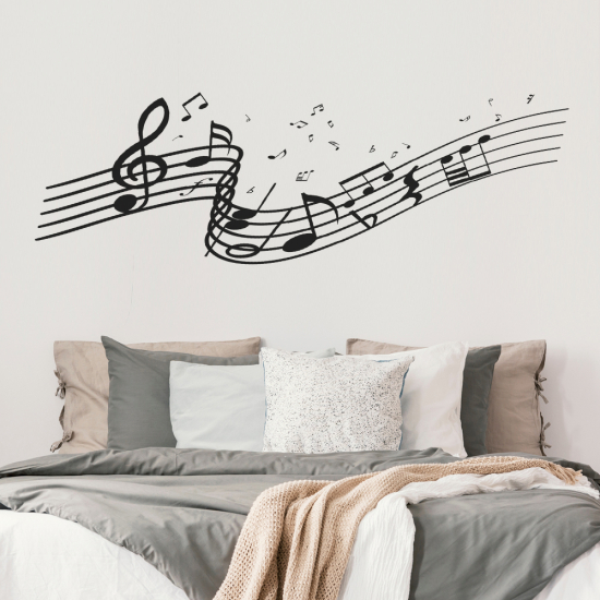 Wandtattoo - Musiknoten