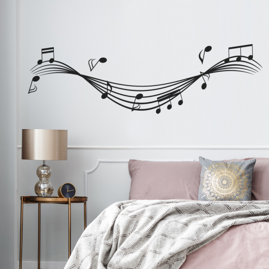 Wandtattoo - Musiknoten
