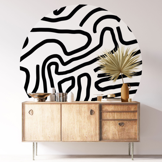 Wandtattoo rund - Grafisches Motiv