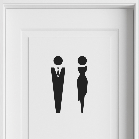 Wandtattoo - WC
