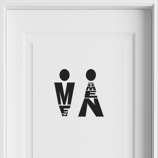 Wandtattoo - WC