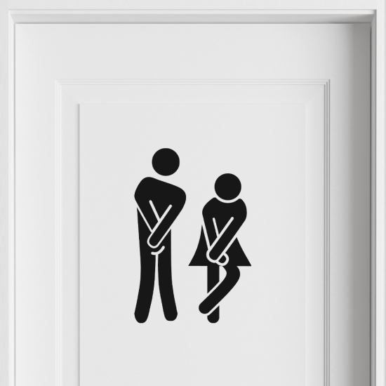 Wandtattoo - WC