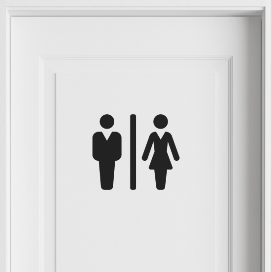 Wandtattoo - WC