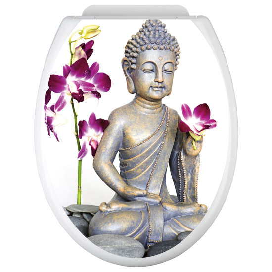 WC Aufkleber - Buddha-Orchideen