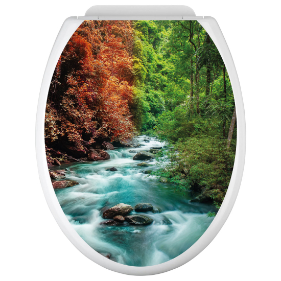 WC Aufkleber - Fluss